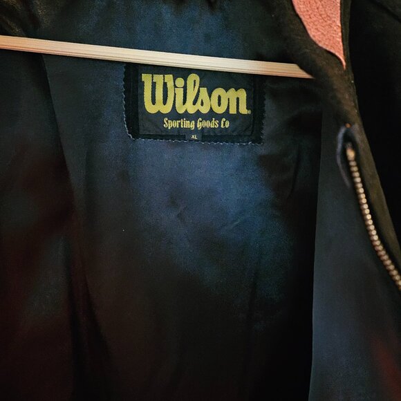 WILSON OFFICIAL NFL SUEDE & LEATHER JACKET SIZE XL - Picture 2 of 7